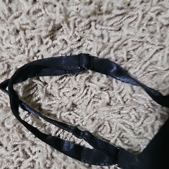 Ali & Jay Name of Love Ruffle Wrap Jumpsuit Black Large Wide Leg Flowy - Picture 11 of 13